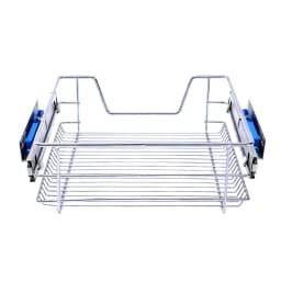 【Lifeideas】Metal Sliding Kitchen Cabinet Pull Out Wire Basket Organizer Sliding Drawer Storage for Inside Kitchen Cabinet