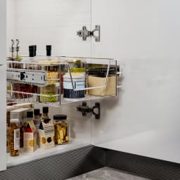 【Lifeideas】Metal Sliding Kitchen Cabinet Pull Out Wire Basket Organizer Sliding Drawer Storage for Inside Kitchen Cabinet