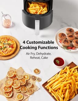 5.2L Air Fryer with Heat-Q Technology, Quick and Easy Meals, 8 Preset Menus