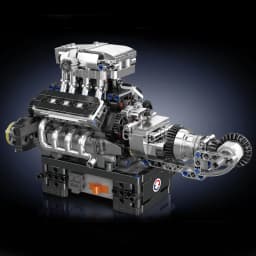 Mould King 10206 Technical Car Engine Toys The Motorized SuperCar V8 Engine Building Block Assembly Brick Kids Christmas Gift