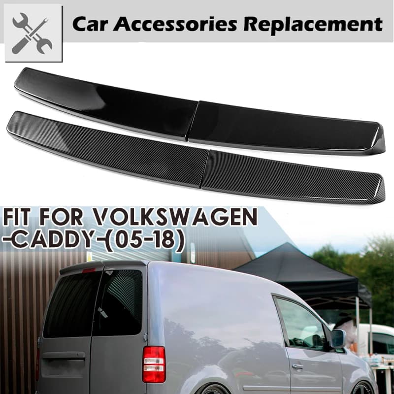 Fit For VW Volkswagen Caddy Maxi 2005-2018 Twin Door Barn Wing Rear Trunk Upper Spoiler Lip Wing Sportline Style Car Accessories