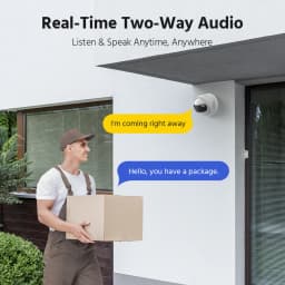 ANNKE 8MP 4K 6MP Camera Security Dual Lens Human Detect Two Way Audio 180° Wide View Angle Panoramic Dual Lens Poe IP Camera
