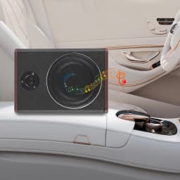 8inch Car Audio HIFI Subwoofer Under Amplifier 12V Ultra-thin Seat Woofer Modification Subwoofer Car Speaker