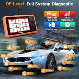 OBD2 Scanner All System Diagnostic 32+ Reset Service Active Test OBD2 Diagnostic Tool with ABS Bleeding LAUNCH X431 CRP919C Lit