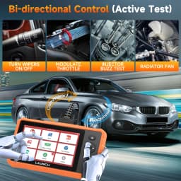 OBD2 Scanner All System Diagnostic 32+ Reset Service Active Test OBD2 Diagnostic Tool with ABS Bleeding LAUNCH X431 CRP919C Lit