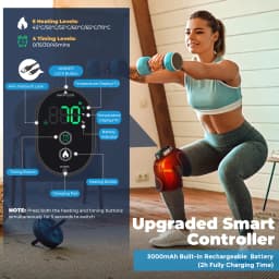 Wireless Electric Heated Knee Brace Adjustable 3 In1 Knee Shoulder Elbow Protector Hot Compress Shoulder Protective Belt