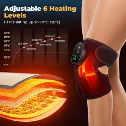 Wireless Electric Heated Knee Brace Adjustable 3 In1 Knee Shoulder Elbow Protector Hot Compress Shoulder Protective Belt