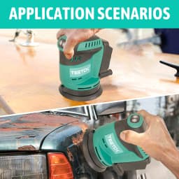 Replace For Makita Cordless Electric Random Orbital Sander 18V Li-ion 5" Dust Discs Polisher Machine with 3 Speeds Tool Only