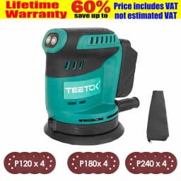 Replace For Makita Cordless Electric Random Orbital Sander 18V Li-ion 5" Dust Discs Polisher Machine with 3 Speeds Tool Only