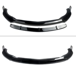 Front Lip Bumpers FOR MERCEDES BENZ A CLASS W176 A200 A250 AMG LINE 2015 2016 2017 2018 FRONT SPLITTER SPOILER LIP Auto Parts