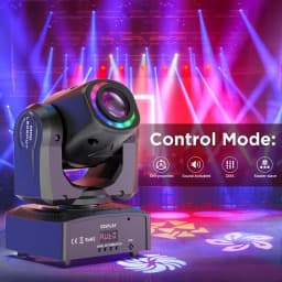 LeLeght 150W LED Beam Pattern Moving Head Stage Effect Lighting 8 Patterns DMX512 Master-Slave for DJ Show Concert Party KTV