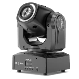 LeLeght 150W LED Beam Pattern Moving Head Stage Effect Lighting 8 Patterns DMX512 Master-Slave for DJ Show Concert Party KTV