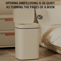 16L Automatic Motion Sensor Bathroom Trash Can with Lid Smart Touchless Garbage Can for Kitchen Bedroom Office RV