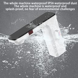 Smart Sensor Basin Faucet Screen Digital Display Hot Cold Water Mixer Tap Touchless Vanity Sink Faucet Automatic Switch Faucets