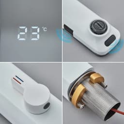Smart Sensor Basin Faucet Screen Digital Display Hot Cold Water Mixer Tap Touchless Vanity Sink Faucet Automatic Switch Faucets