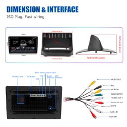 ESSGOO 9" Android 15 Car Stereo Radio For Ford Fiesta MK6 2008-13 Carplay Android Auto GPS Navi AI Voice ChatGPT BT FM RDS WIFI