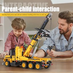 Mould King 17011 Technical Car Toys The MOC-43434 Tow Truck Building Block Engineering Truck Brick Set Kids Christmas Gift