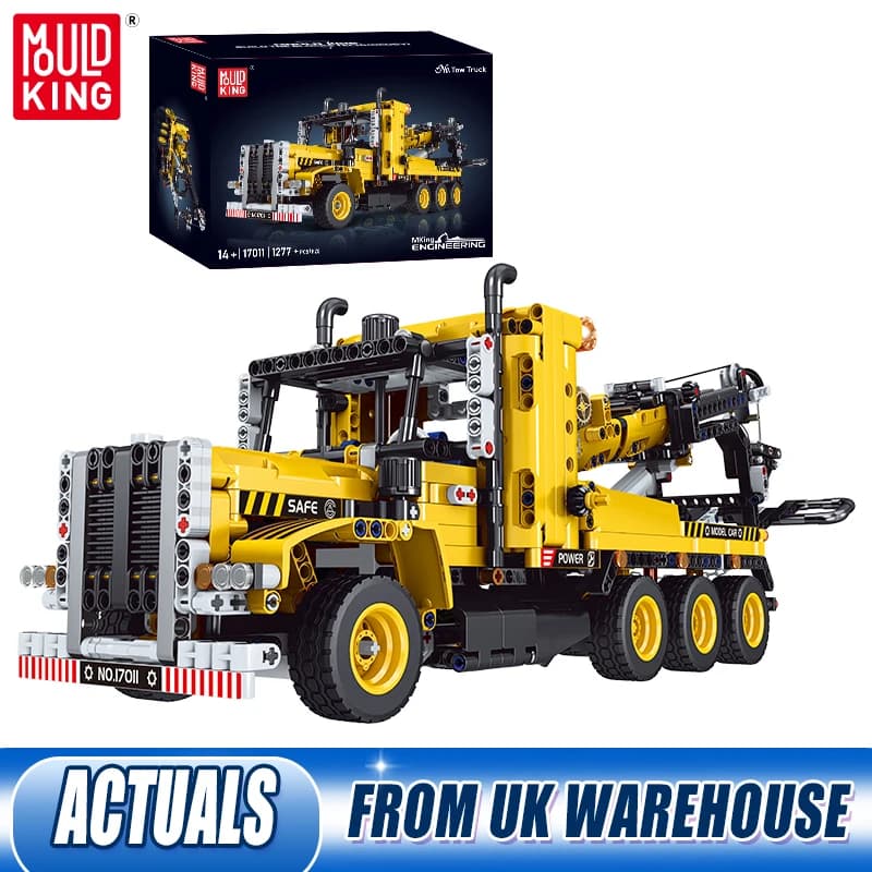 Mould King 17011 Technical Car Toys The MOC-43434 Tow Truck Building Block Engineering Truck Brick Set Kids Christmas Gift