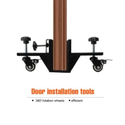 Door Installation Kit for 1-3/8" and 1-3/4" Slab Pre Hung Door Panel Transport Cart Installation Pre-Hung Front Slab Lifter Tool