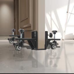 Door Installation Kit for 1-3/8" and 1-3/4" Slab Pre Hung Door Panel Transport Cart Installation Pre-Hung Front Slab Lifter Tool