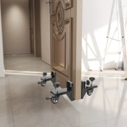 Door Installation Kit for 1-3/8" and 1-3/4" Slab Pre Hung Door Panel Transport Cart Installation Pre-Hung Front Slab Lifter Tool
