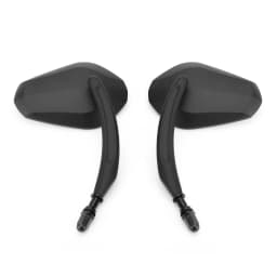 Artudatech Black Diamond Rear View Mirrors Motorcycle For Cruiser Touring Chopper Sportster