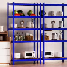 5 Tier Shelving Unit,Metal Shelving Unit,Adjustable - Can be split into 2 smaller Shelf Units,Garage Shelving for Garage Storage