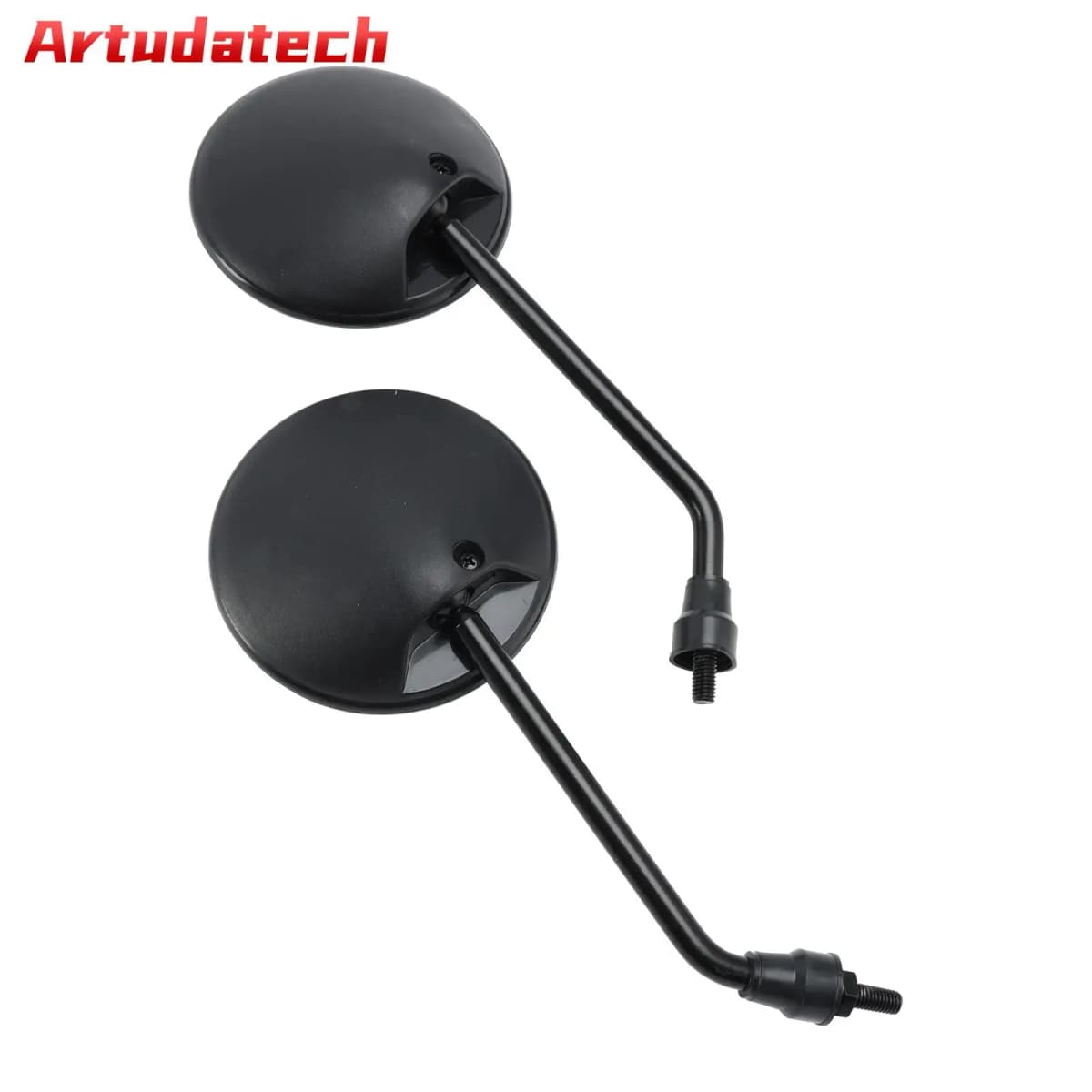 Artudatech Pair Black Rearview Mirror M8x1.25 For Simson S50 S51 S53 SR50 Schwalbe KR51