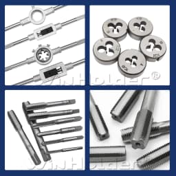 Professional 32/40/110Pcs Metric Tap and Die Set Nut Bolt Screw Thread Steel Pitch Gauge Bearing Steel Threading Tool with Case