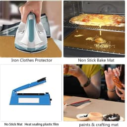 Heat Press Transfer Sheet PTFE Paper Non Stick Reusable Heat Resistant Craft Mat 30*100cm