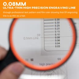 SCULPFUN S9 Full Metal Ultra-fine Laser Engraving Machine Wood Laser Engraver 110-240V(UK Plug) Fast fixed focus design
