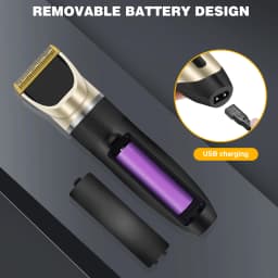 Professional Cordless Pet Hair Clipper - Dog & Cat Grooming Kit with Rechargeable Trimmer, 2-Speed Adjustable - Safe Clipping