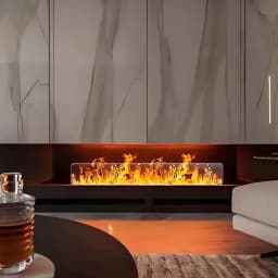 Smart Misting Fireplace 7 Colors LED WiFi Controlled Fireplace Hotel Decorative Humidifier Fragrance Steam Electric Fireplace