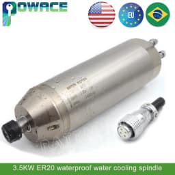 【Waterproof】3.5KW ER20 12A CNC Water Cooled Cooling Spindle Motor Kit For Woodworking Metal Engraving Milling Machine