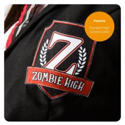 Child Zombie Schoolgirl Costume – Halloween Fancy Dress Outfit with Blazer, Shirt, Tie & Skirt for Girls