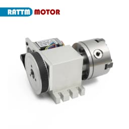 [EU/BR Stock] K11-100mm/K12-100mm 3/4 jaw Chuck 4th Rotary Axis+65mm Tailstock CNC Dividing Head F/ CNC Router Engraving Machine