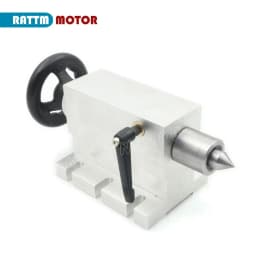 [EU/BR Stock] K11-100mm/K12-100mm 3/4 jaw Chuck 4th Rotary Axis+65mm Tailstock CNC Dividing Head F/ CNC Router Engraving Machine