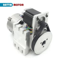 [EU/BR Stock] K11-100mm/K12-100mm 3/4 jaw Chuck 4th Rotary Axis+65mm Tailstock CNC Dividing Head F/ CNC Router Engraving Machine