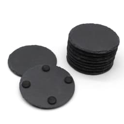 Slate Coasters Set Bulk Round Circle Personlised Drinks Placemats 10cm Craft Design Wedding Engraving Wholesale x50