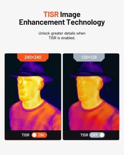 TOPDON TC004 Mini Infrared Thermal Imager sensor 240 x 240 TISR Resolution Floor Heating Detector Temperature thermal imager
