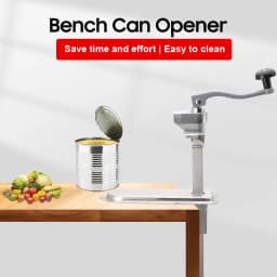 Manual Can Opener Commercial Table Clamp Opener for Large Cans Can Opener with Base Adjustable Height Industrial Opener