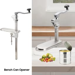 Manual Can Opener Commercial Table Clamp Opener for Large Cans Can Opener with Base Adjustable Height Industrial Opener