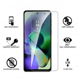 8To1 Tempered Glass Screen Protector for Motorola Moto G54 5G G84 G14 G04 G04s G34 G24 Power 4G, Safety Camera Protection Glass