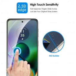 8To1 Tempered Glass Screen Protector for Motorola Moto G54 5G G84 G14 G04 G04s G34 G24 Power 4G, Safety Camera Protection Glass