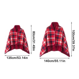 Polyester Stay Warm And Cozy With Lightweight Winter Wheelchair Blanket Soft Legs Feet Warmer Cover Red grid 100*140cm