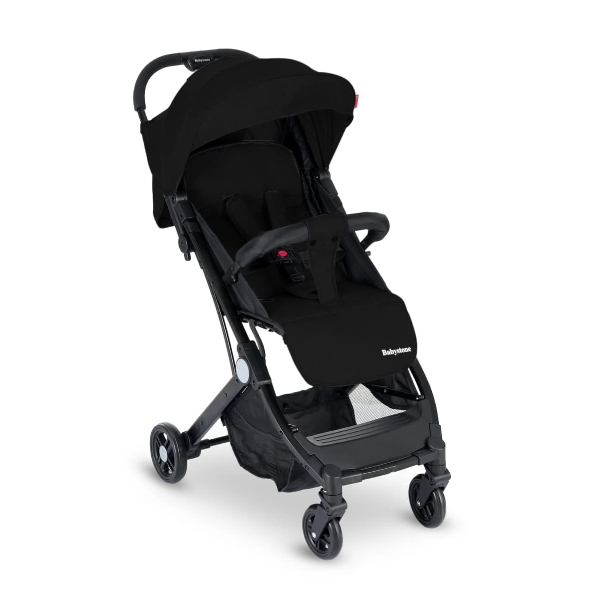 Travel Pram, Lightweight Baby Stroller, Compact Pushchair for Airplane, One Hand Foldable, Buggy with 5-Point Harness