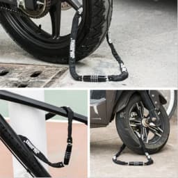 Bicycle Lock Anti-theft Chain Lock Electric Vehicle Lock Mountain Bike Locking Portable Bold As Extended Chain Locks Accessories