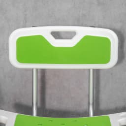 HOMCOM Shower Stool for Elderly Disabled Adjustable Shower Stool Green