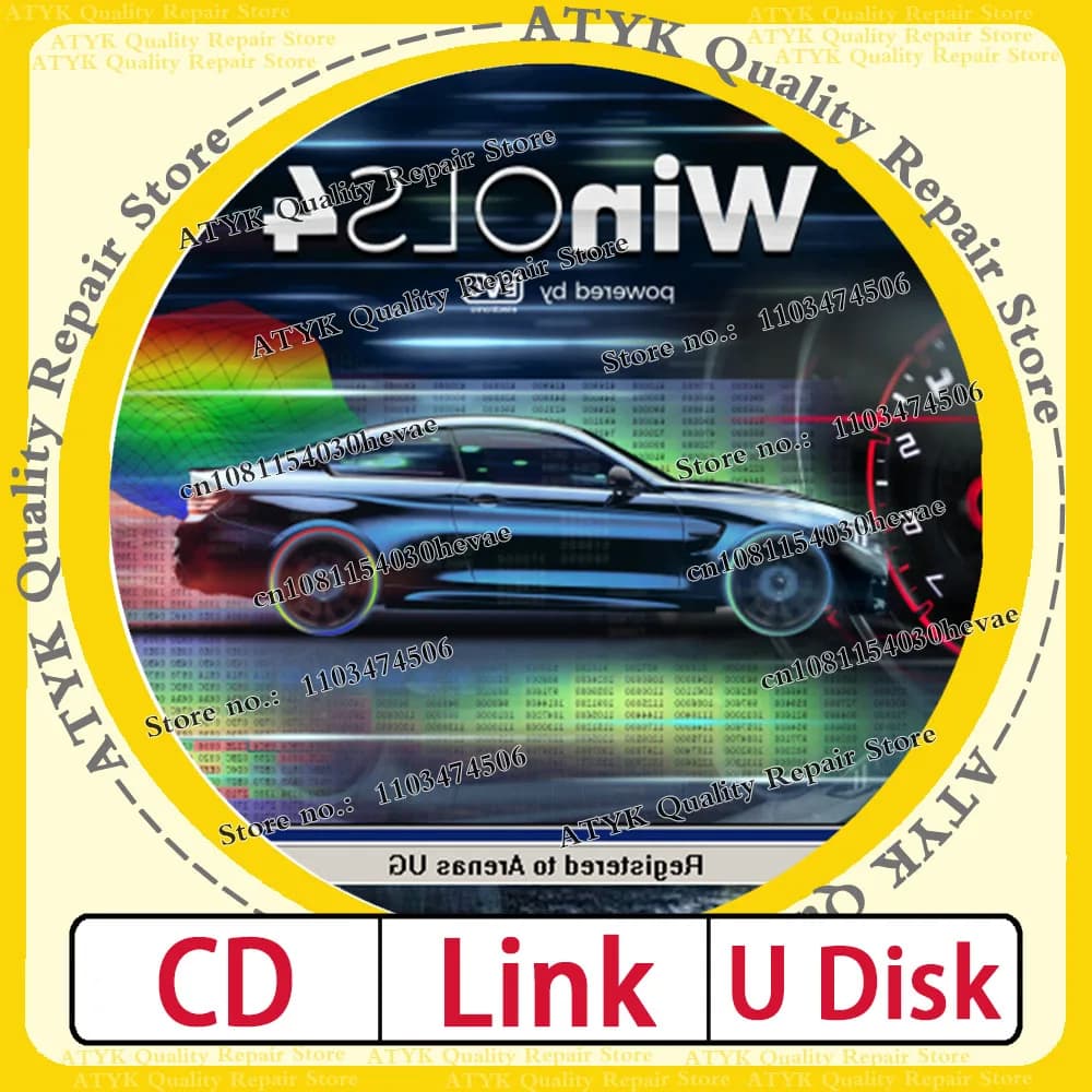 WinOLS 4.51 VM Diagnostic Software With Plugins Vmwar ECU 4.51 WinOLS Code Reader Automobile Maintenance Auto Repair ECU Chip