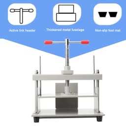 Manual Paper Press Machine 12x8.6 In For A4 Paper 10cm Thickness Steel Frame Paper Press Machine Papermaking Book Press